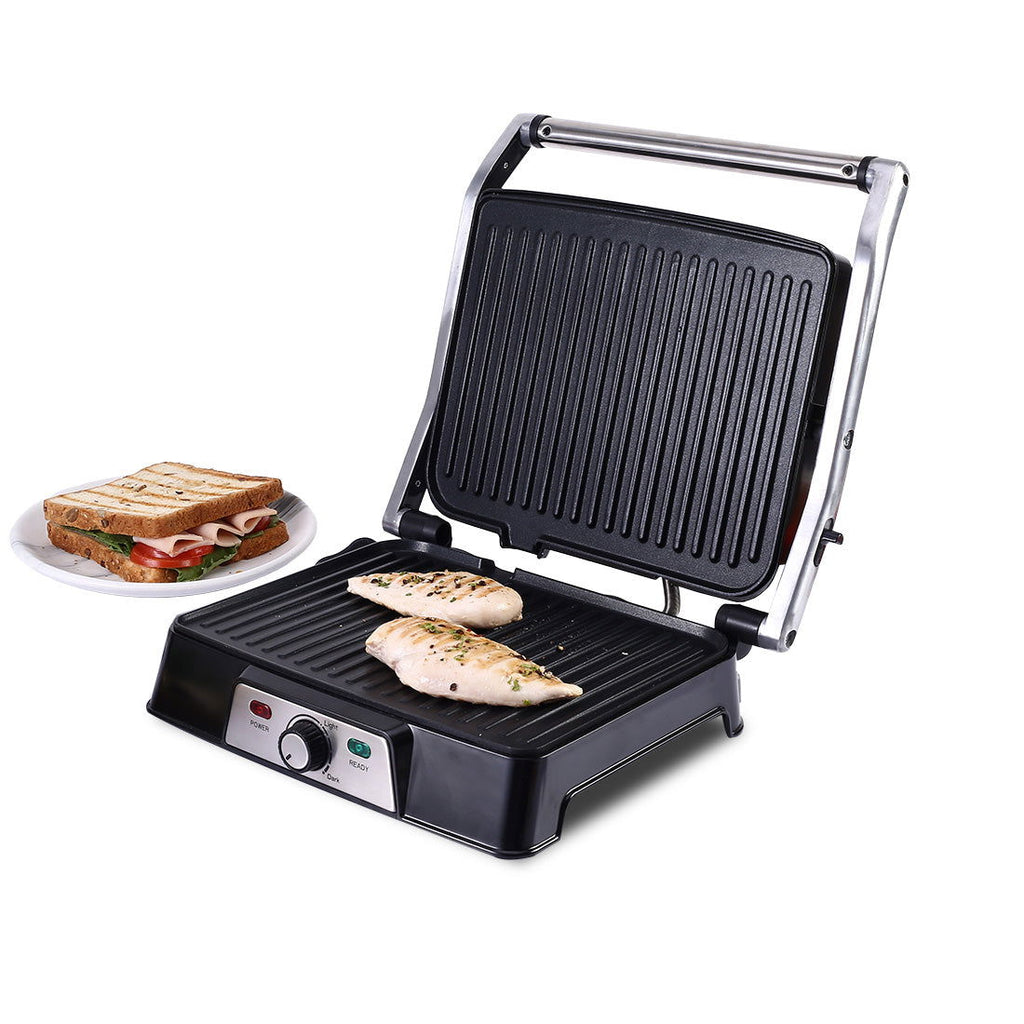 Sanjeev Kapoor Tandoor Professional| Electric Contact Grill & Sandwich Maker|3-in-1 Appliance|2000 Watt|180 Degree Grilling|Cool Touch Handle|LED Indicator|2 Year Warranty|Black & Silver