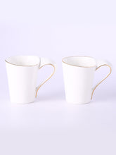 Load image into Gallery viewer, Sicilia Solid White Mugs 190 ml Set of 2