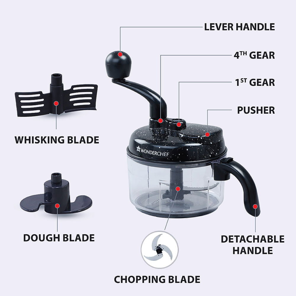 Smart Turbo Chopper 3-In-1 Chop | Mince | Whip