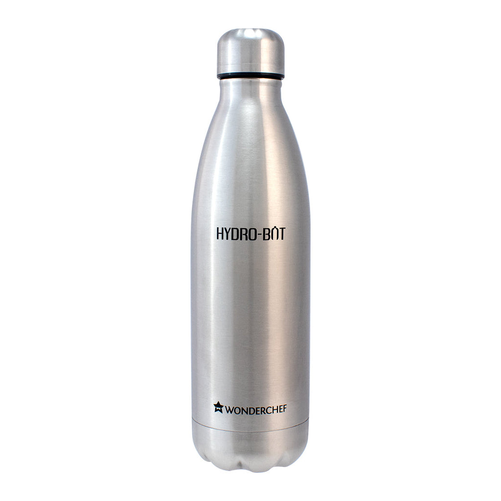 Stainless Steel Hydro Bot 1000 ml/ 1 litre | Gift Box Packing | Single wall | Non-insulated | 304 Stainless Steel | Non Toxic | BPA free | Rust Free | Light weight | For Home & Office | Spill and Leak proof | Wide Mouth | Easy to Clean | 2 Years Warranty