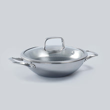 Load image into Gallery viewer, Stanton 28 cm Non-stick Kadhai/Kadai with Lid - 3.4 Litre | 3 ply steel