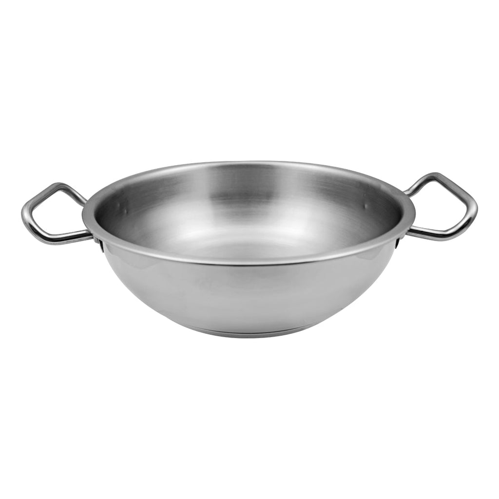 Stanton Impact Bottom Stainless Steel Kadhai with SS Lid - 20 cm,1.5L, 2.6 mm