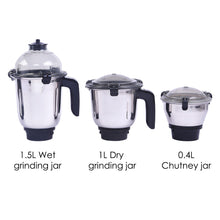 Load image into Gallery viewer, Sumo Mixer Grinder with 4 Stainless Steel Jars, 1000 W in Black