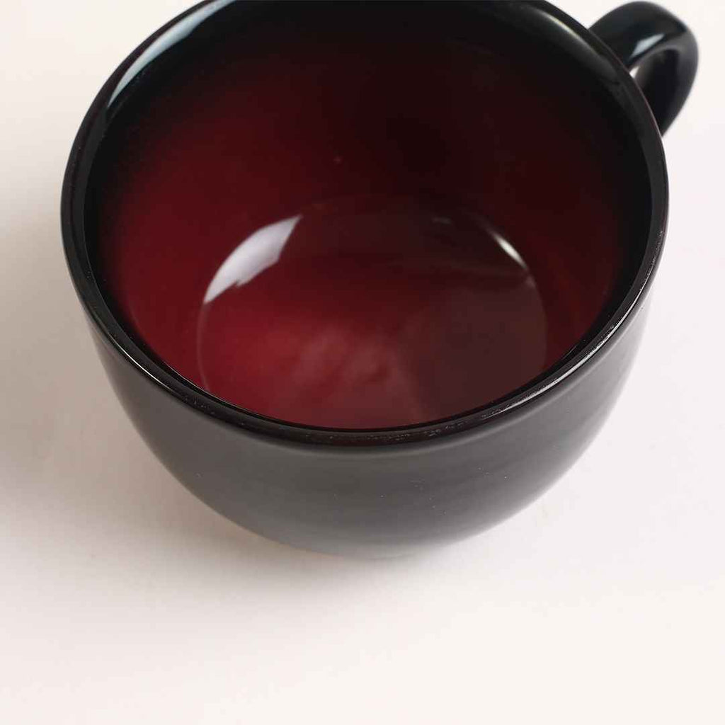 Teramo Red Glaze Soup Mug Set of 2