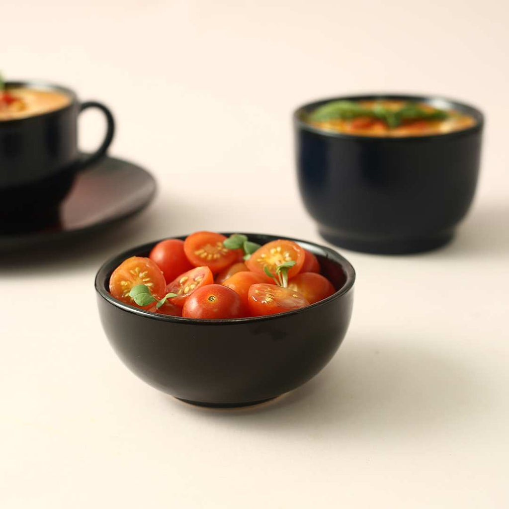 Teramo Red Glaze Veg Bowls Set of 4