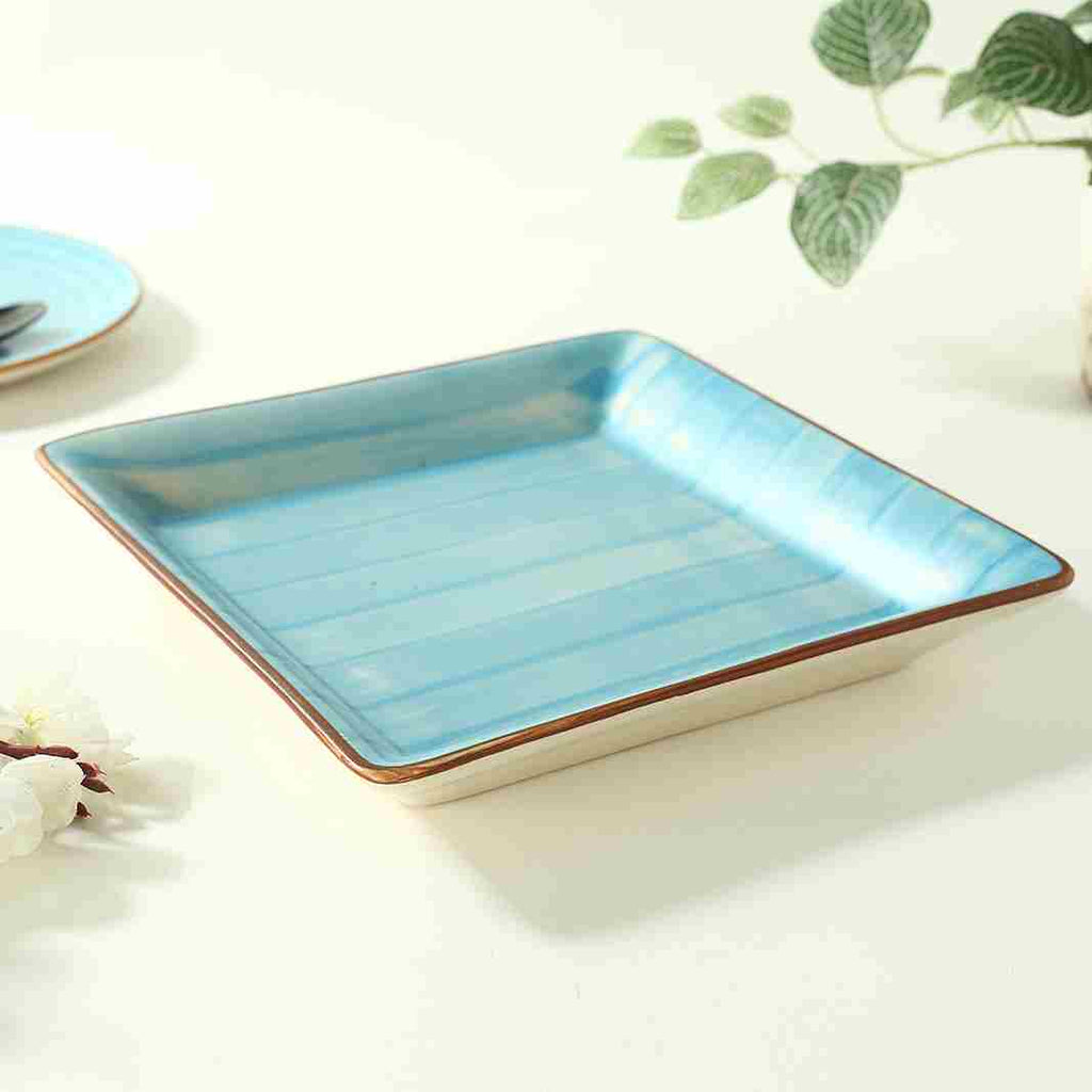 Teramo Square Platter Blue 1 Pc