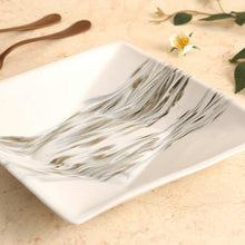 Load image into Gallery viewer, Teramo Stoneware Square Platter 8&quot; x 8&quot; - Marble White