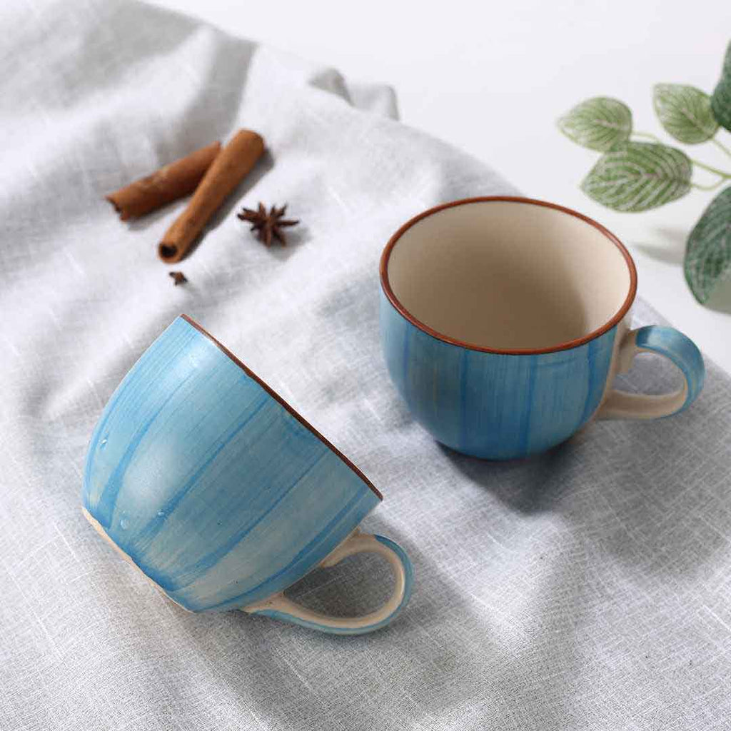 Teramo Tea Cup Blue Set of 2