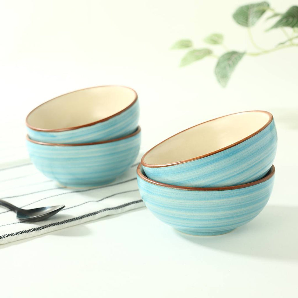 Teramo Veg Bowl Blue Set of 4