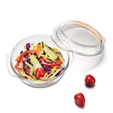 Tiva Borosilicate Glass Round Casserole Set 700ml