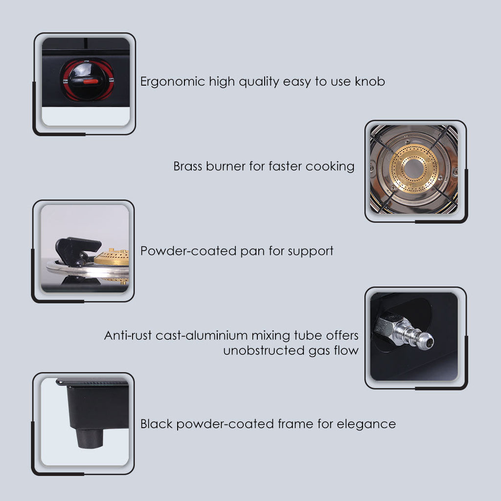 Ultima Glass Single Burner Cooktop