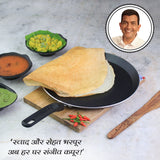 Ultra 28 cm Non-Stick Dosa Tawa | Soft Touch Handle | Pure Grade Aluminium | Non-Stick Tawa | 2.7mm | 2 Years Warranty | Black