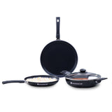 Valencia 24cm Wok | Meta Tuff Non-Stick Coating | Virgin Grade Aluminum | PFOA/Heavy Metals Free