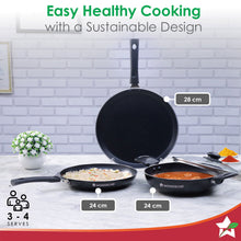 Load image into Gallery viewer, Valencia Non-stick Cookware Set - Black