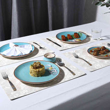 Load image into Gallery viewer, Valentina Reversible Floral &amp; Solid Placemat Set of 6