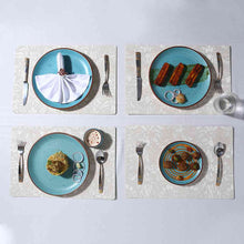 Load image into Gallery viewer, Valentina Reversible Floral &amp; Solid Placemat Set of 6