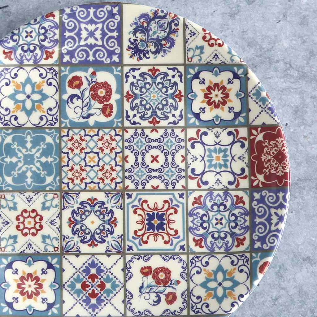 Venice 7" Quarter Plate - Blue (Set of 6)