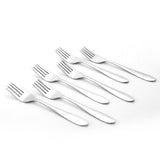 Venice Stainless Steel Fork Set of 6 | Classic Design and Gloss Finish | 100% Foor-grade Stainless Steel | Non-corrosive and sturdy | Unbreakable | Easy to Clean