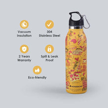 Load image into Gallery viewer, Wanderlust, 600ml, Double Wall Stainless Steel, Vacuum Insulated, Hot And Cold Flask, Your story