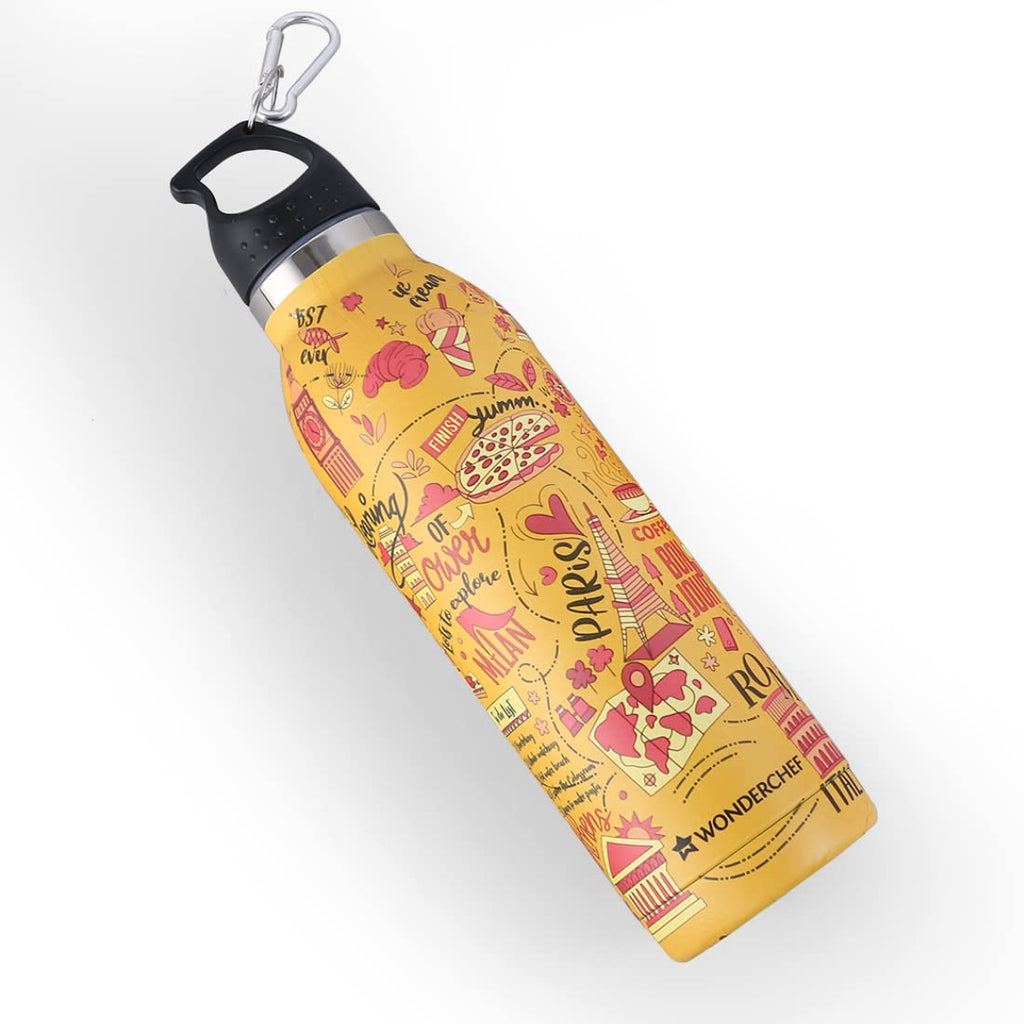 Wanderlust, 600ml, Double Wall Stainless Steel, Vacuum Insulated, Hot And Cold Flask, Your story