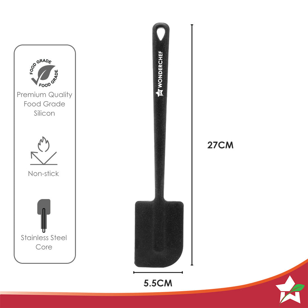 Waterstone Silicon Spatula | Stainless Steel Core | Food Grade Silicone | Unique Angle | Use for Flipping, Turning, Scrapping, Mixing | Non-stick, Flexible, Heat Resistant, Stylish Design