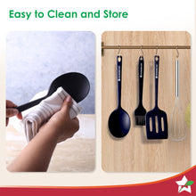 Load image into Gallery viewer, Waterstone Silicon Spoon | Stainless Steel Core | Food Grade Silicone | Ideal Depth | Use for Cooking and Serving Gravies, Dals, etc. | Non-stick, Flexible, Heat Resistant, Stylish Design