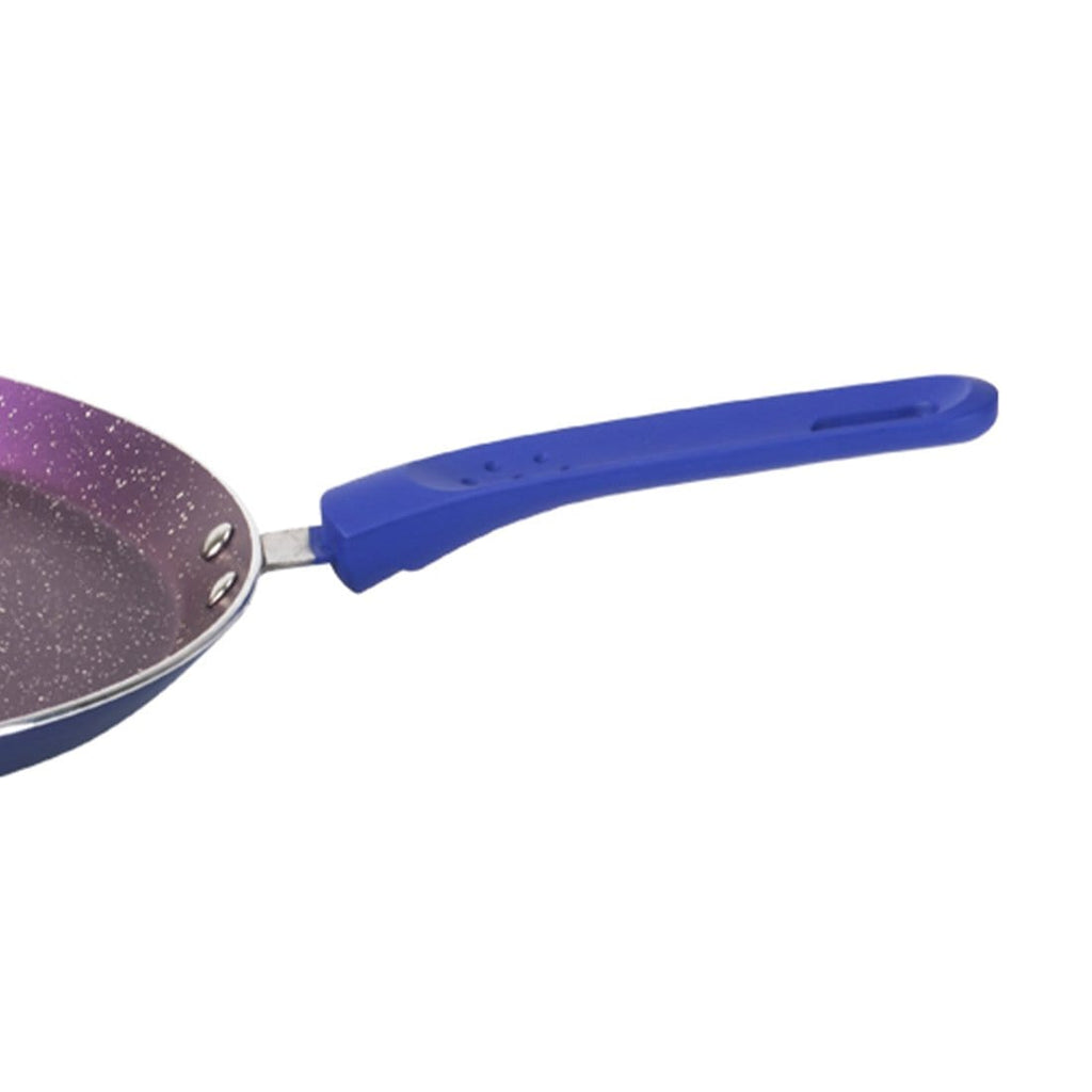 Wonderchef Renewed Blueberry Aluminium 28cm Dosa Tawa| Non-Stick | Induction Friendly Cookware | Soft Touch Handle | Pure Grade Aluminium | PFOA Free