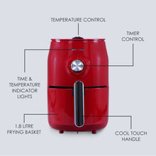 Load image into Gallery viewer, Wonderchef Renewed Crimson Edge Air Fryer for Home and Kitchen|1.8 Litres Non-stick Basket| Fry, Grill, Bake &amp; Roast| Rapid Air Technology| Timer &amp; Temperature Control| Auto Shut-Off| Healthy Cooking with 99% less Fat| 1000 Wattage| Red |1 Year Warranty