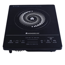 Load image into Gallery viewer, Wonderchef Renewed Easy Cook Hot Plate Infrared Cooktop with Feather Touch Control &amp; Child Lock Feature | 2000 Watt Induction Cooktop | Crystal Glass Top Surface | LED Digital Panel | Smart Touch Buttons