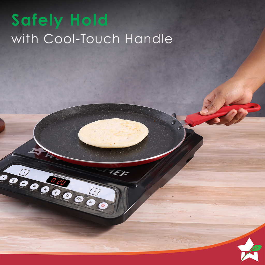 Wonderchef Renewed Milano 24cm Dosa Tawa | Meta Tuff Non-Stick Coating | Pure Grade Aluminum