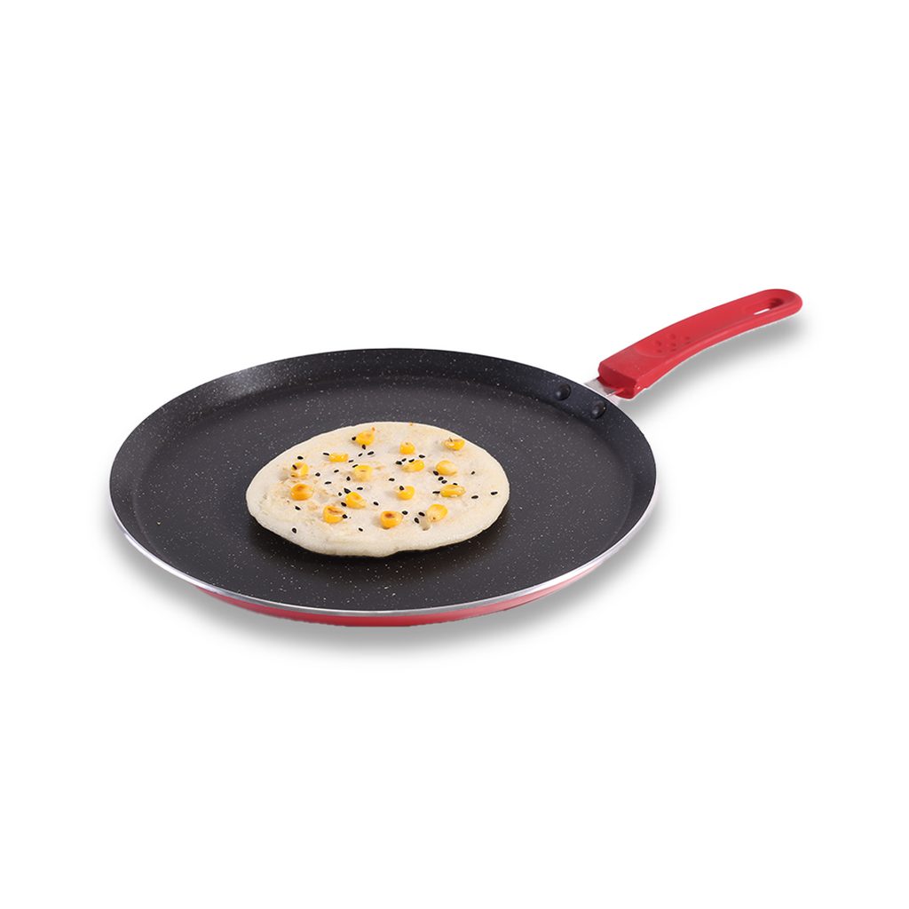 Wonderchef Renewed Milano 28cm Dosa Tawa | Meta Tuff Non-Stick Coating | Pure Grade Aluminum