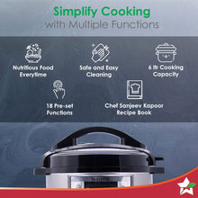 Load image into Gallery viewer, Wonderchef Renewed Nutri-Pot | 6L | Electric Pressure Cooker with 7-in-1 Functions