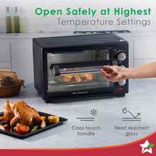 Load image into Gallery viewer, Wonderchef Renewed Oven Toaster Griller (OTG) - 19L | Black with Rotisserie | Auto-shut off | Heat-resistant Tempered Glass | Multi-stage Heat Selection