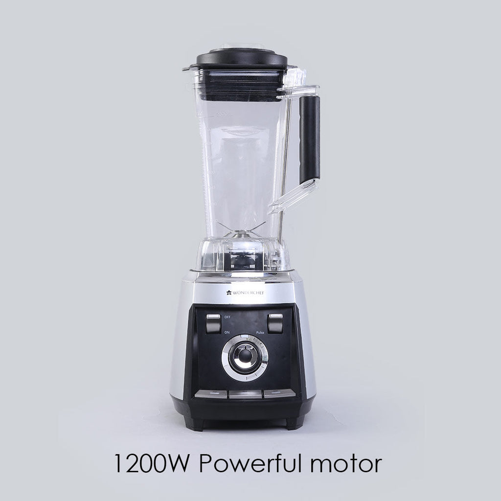 Wonderchef Renewed Regalia Professional Power Blender with Pulse Function| 3-in-1 Mixer, Blender, Grinder | 1200 Watt Full Copper Motor| Unbreakable 2 Litre Jar| Commercial Heavy Duty Blender| 1 Year Warranty