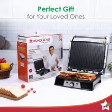 Load image into Gallery viewer, Wonderchef Renewed Sanjeev Kapoor Tandoor Professional | Electric Contact Grill &amp; Sandwich Maker|3-in-1 Appliance | 2000 Watt | 180 Degree Grilling | Cool Touch Handle | LED Indicator | Black &amp; Silver