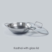 Load image into Gallery viewer, Wonderchef Renewed Stanton 28 cm Non-stick Kadhai/Kadai with Lid - 3.4 Litre | 3 ply steel