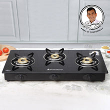 Load image into Gallery viewer, Wonderchef Renewed 3 Burner Auto Cooktop | 6 mm Thick Toughened Glass | 1 Year Warranty