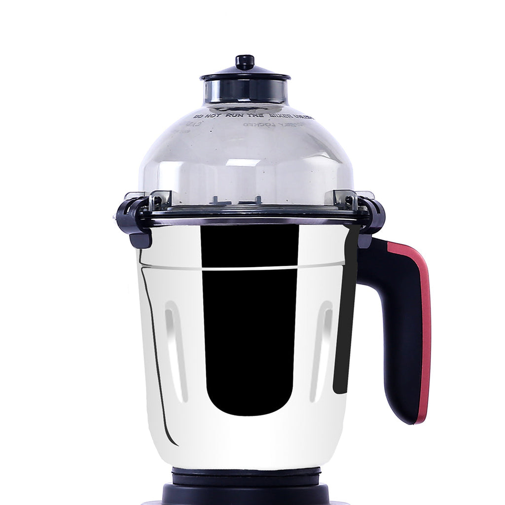 Wonderchef Renewed Vietri Mixer Grinder | 750W | 3 Stainless Steel Jars | Anti-Rust Stainless Steel Blades | Ergonomic Handles