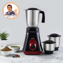 Load image into Gallery viewer, Wonderchef Renewed Vietri Mixer Grinder | 550W | 3 Anti-rust Stainless Steel Jars and Blades | 3-speed Knob