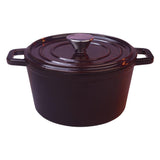 Ferro Cast-iron Casserole with Lid, Induction Friendly, Enamel Coating, 4.5 mm, Majolica Red, 5 Years Warranty