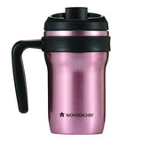 Stainless Steel Hot and Cold Coffee Mug With Handle 350Ml, Rose Champagne