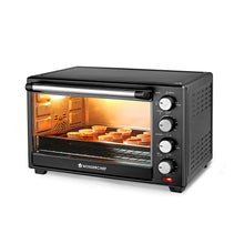 Load image into Gallery viewer, Oven Toaster Griller (OTG) - 60 L | With Rotisserie | Auto-Shut Off | Heat-Resistant Tempered Glass | 6-Stage Heat Selection Bake, Grill, Roast | Easy to Clean | Black | 2 Year Warranty