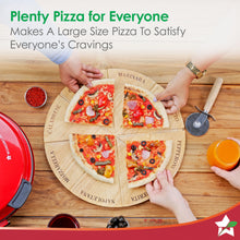 Load image into Gallery viewer, Regalia Pizza Maker | 1200W | Crispy Pizzas in 5 Minutes | Wood Fried Pizzas Like Taste | Lava Stone Base for Golden Crust | 12-Inch Diameter | Easy to Clean | 2 Year Warranty