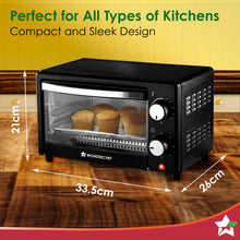 Load image into Gallery viewer, Oven Toaster Griller (OTG) 10 L | Bake, Grill, Roast | Auto-Shut Off | Heat-Resistant Tempered Glass | Customised Time &amp; Temperature Control | Easy to Clean | 2 Year Warranty 