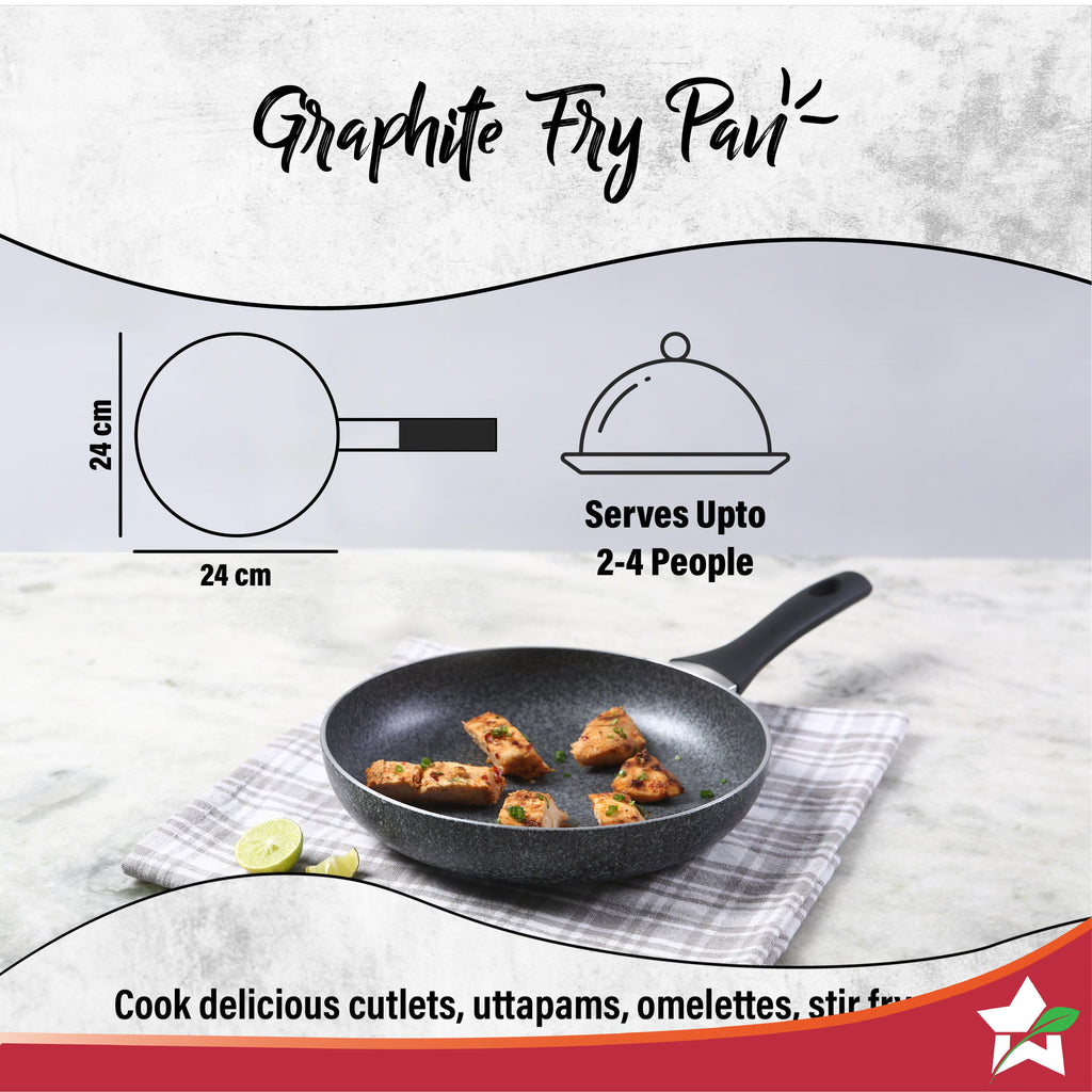 Graphite Frypan 24 cm, 3 Years Warranty