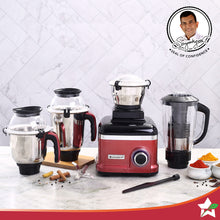 Load image into Gallery viewer, Sumo Rust DLX Mixer Grinder with 4 Stainless Steel Jars, 1000 W in Rust