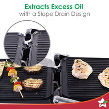 Load image into Gallery viewer, Sanjeev Kapoor Tandoor Professional| Electric Contact Grill &amp; Sandwich Maker|3-in-1 Appliance|2000 Watt|180 Degree Grilling|Cool Touch Handle|LED Indicator|2 Year Warranty|Black &amp; Silver