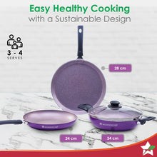 Load image into Gallery viewer, Valencia Non-stick Cookware Set - Purple