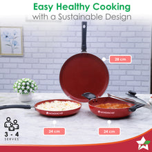 Load image into Gallery viewer, Valencia Non-stick Cookware Set - Red