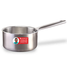 Load image into Gallery viewer, Stella Triply Stainless Steel Milk Pan | 16 cm, 1.7 Litres | Compatible with Gas Stove, Induction, Ceramic Cooktop | Non-toxic | Uniform Heating | Heavy-duty Handle | 10-year Warranty